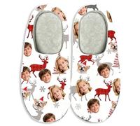 Custom Face Photo Christmas Slippers for Men, Women, Couples - Warm Anti-Slip House Shoes with Memory Foam, Fluffy Home Footwear as a Thoughtful Gift for Family, Friends, Loved Ones