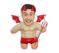 Custom Face Pillow Cute Personalised Photo Pillow, 3D Double-Sided Head Body Shaped Plush Stuffed Pillow for Home Sofa Decor Valentine's Day Christmas Funny Pillow Gift for Couples Women Men