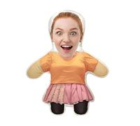 Custom Face Pillow Cute Personalised Photo Pillow, 3D Double-Sided Head Body Shaped Plush Stuffed Pillow for Home Sofa Decor Valentine's Day Christmas Funny Pillow Gift for Couples Women Men