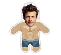 Custom Face Pillow, Personalized Photo Plush Pillow, 3D Double-Sided Head Body Shaped Plush Stuffed Pillows for Home Sofa Decor Valentine's Day Christmas Funny Pillows Gift for Couples Women Men (C#)