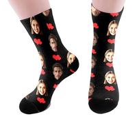 Custom Face Socks with Picture, Personalized Sock with Photo Customized Unisex Crew Sock Gifts for Men Women Gift for Birthday, Valentine's Day, Anniversaries Weddings