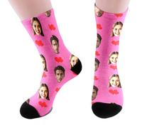 Custom Face Socks with Picture, Personalized Sock with Photo Customized Unisex Crew Sock Gifts for Men Women Gift for Birthday, Valentine's Day, Anniversaries Weddings