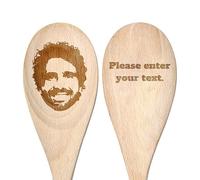 Custom Face Wooden Spoon - Funny Personalised Gift for Best Friend | Birthday or New Home - Unique Engraved Photo Kitchen Utensil for Women Men Couple - Handmade Keepsake Present for Mum Dad