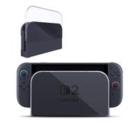 Custom Faceplate Cover for Nintendo Switch 2 Charging Dock, Anti-Scratch Switch 2 Dock Cover Clear Hard PC Replacement Shell for Switch 2 Charging Dock, Transparent