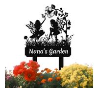 Custom Fairy Metal Garden Sign with Stake,Personalized Gardener Name Sign, Outdoor Yard and Lawn Decor,Gifts for Gardeners style-13