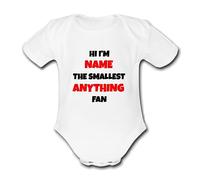 Custom Fan Babygrow INSTANT PREVIEW - See What You are Buying Support your Team Movie TV Show Music Artist