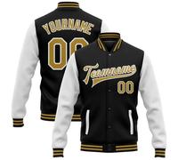 Custom Fashion Varsity Jacket Cotton Blend Letterman Baseball Jacket Unisex Coats Personalized Name Number Personalized Bomber Jackets