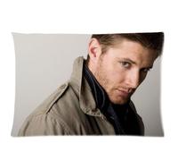 Custom Fashionable Jensen Ackles Queen Size Rectangle Pillow Cases 20''*30''(ONE SIDE)