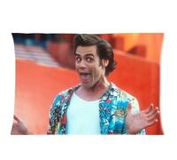 Custom Fashionable Jim Carrey Queen Size Rectangle Zippered Pillow Cases 20x30(Two Sides)