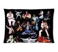 Custom Favorite Pop Stars Elvis Presley Rectangle Standard Size Zippered Bedding Set Pillow Case * Two Sides Number A-18x18 inch