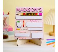 Custom First Day of School Sign- Personalised Back to School Board- 1st Day of School Signs- Back to School Supplies First Day of School Board for Kindergarten Preschool
