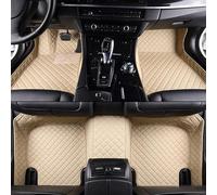 Custom Fit Car Floor Mats for Hyundai New SantaFe DM 7seats 2013-2018, Laser Measured Premium Leather Carpet Mats with Anti-Slip Backing,Beige/A