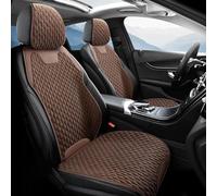 Custom Fit Car Seat Protector Front & Back Seat for Dodge Caliber 2007-2012 Breathable Woven Fabric seat covers, Anti-Slip Backing for Families, Pets & Long Drives(Brown)