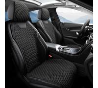Custom Fit Car Seat Protector Front & Back Seat for Rolls-Royce Ghost ll 2014-2026 Breathable Woven Fabric seat covers, Anti-Slip Backing for Families, Pets & Long Drives(Black)