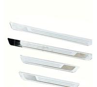 Custom Fit Door Sill Protectors for VW Sharan 1995-2021 2022 2023 2024 2025 7M 7N 7S, Set of 4 Polished Stainless Steel Scuff Plates, Car Door Entry Guards -Easy to Install,Normal-B-silver