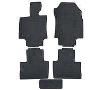 Custom-fit for 2019-2024 Toyota Rav4 Premium All-Weather Rubber Floor Mats and Liners Front and 2nd Row Heavy Duty Full Set (Black)