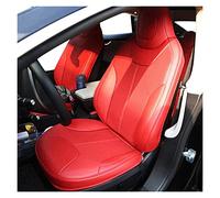 Custom Fit For Tesla For Model S Car Seat Cover 2018-2021 Full Covered Leather 5 Seaters Cushion Seat Cover Cushion(Red,2021)