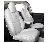 Custom Fit For Tesla For Model S Car Seat Cover 2018-2021 Full Covered Leather 5 Seaters Cushion Seat Cover Cushion(WHITE,2021)