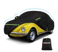 Custom Fit for Volkswagen Beetle Bug 2-Door 1960-1980 Sedan Car Cover Waterproof Heavy Duty All-Weather Protection with Door Zipper & Storage Bag