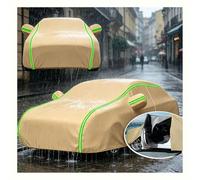 Custom Fit Full Car Covers for Outside Storage for V W ID. Buzz Electric MPV 2023-2025 Winter Waterproof Car Cover Outdoor All weather Dust UV Rain Snow Protection,Easy Install,with Zipper - Khaki