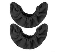Custom Fit Ice Skate Blade Covers With Elastic Closure And For Polar Fleece Texture For All Skill Levels(M Black)