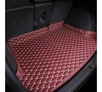 Custom Fit Leather Car Trunk Mat for Ford S-MAX 7 seast 2015-2023, Waterproof Anti Scratch Cargo Liner Boot Mat Rear Trunk Tray Protector,Wine Red