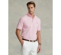 Custom Fit Polo Shirt in Pima Cotton with Logo Embroidery Light Pink