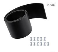 Custom Fit Rubber Flap Attachment for Snow Plows, Works Well on Blades from For 48 to 72 Inches (L)