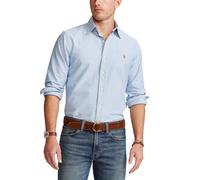 Blue Custom Fit Oxford Shirt - male - Polo Ralph Lauren - Casual Shirts - Blue - M - Shirts M