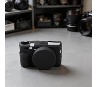Custom Fit Silicone Case for Canon G7 X Mark III Exact(Black)