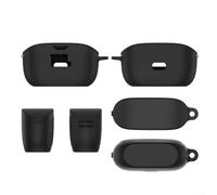 Custom Fit Silicone Case for JBL Vibe Buds with Keychain Attachment for Everyday Protection (Blue)