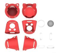 Custom Fit Silicone Case for Nintendo for alarmo 10.3x10cm Custom(Red) | Cute cat ear style, soft for touch silicone, black color option, precise 10cm fit, scratch resistant