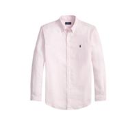Polo Ralph Lauren Mens Polo Ralph Lauren Striped Custom-Fit Linen Shirt 5137B Pink White XL