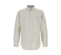 Polo Ralph Lauren Mens Custom Fit Striped Oxford Shirt - Colour: 503 Nutmeg Brown White - Size: Medium