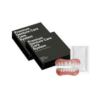 Custom-Fitted Functional Dentures with Snap-in Veneers - Soft and Skin-Friendly, Quickly Restoring A Natural Smile and Chewing Function (2pcs)