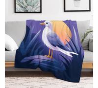 Custom Flannel Fleece Throw Blanket for Adults 30x40 Lightweight Coastal Painter Bedtime Blanket Soft Warm Blankets for Bed Couch Sofa Camping Picnic Wedding Gift Winter Home Decoration