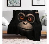Custom Flannel Fleece Throw Blanket for Adults 30x40 Lightweight Red Eyed Monkey Bedtime Blanket Soft Warm Blankets for Bed Couch Sofa Camping Picnic Wedding Gift Winter Home Decoration