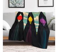 Custom Flannel Fleece Throw Blanket for Adults 50x60 Lightweight Terrible Witches Bedtime Blanket Soft Warm Blankets for Bed Couch Sofa Camping Picnic Wedding Gift Winter Home Decoration