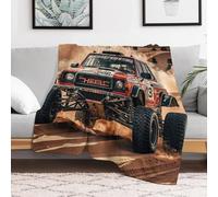 Custom Flannel Fleece Throw Blanket for Adults 60x80 Lightweight Desert Trail Running Bedtime Blanket Soft Warm Blankets for Bed Couch Sofa Camping Picnic Wedding Gift Winter Home Decorat