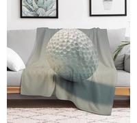Custom Flannel Fleece Throw Blanket for Adults 60x80 Lightweight Golf Ball Bedtime Blanket Soft Warm Blankets for Bed Couch Sofa Camping Picnic Wedding Gift Winter Home Decoration