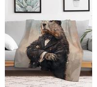 Custom Flannel Fleece Throw Blanket Plush Travel Throw for Bed 30x40 Inch Comfort Personalized Charming Prairie Dog Blankets for Adults Decorative Bedtime Blanket Couch Sofa Camping Companion