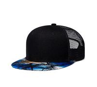 Custom Flat Bill Visor Classic Snapback Hat Blank Adjustable Brim High Top End Trendy Color Style Plain Tone Baseball Cap