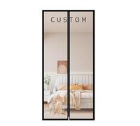 Custom Fly Curtain Pet Screen Doors, Balcony Bedroom Cat Door Screen Keep Insects Out Mosquito Door Net with Zipper, Prevent Dogs Cats Running out from Home (W*H:70 * 200cm)