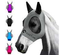 Custom Fly Masks for Horses Personalized Professional Horse Fly Mask with Logo & Name Large Eye Space UV Protection