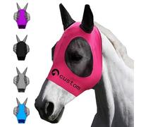 Custom Fly Masks for Horses Personalized Professional Horse Fly Mask with Logo & Name Large Eye Space UV Protection