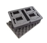 Custom foam insert Nanuk 4 Go Pro Hero 9 And 10 Grey 340x234x97 mm