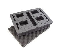 Custom foam insert Nanuk 4 Go Pro Hero 9 And 10 Gris 340x234x97 mm