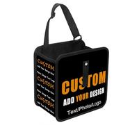 Custom Foldable Car Trash Can - Personalized Hanging Car Trash Bag, Reuseable Auto Garbage Bag, Portable Organizer and Storage Bag, Multipurpose Vehicle Interior Accessories for All Vehicles