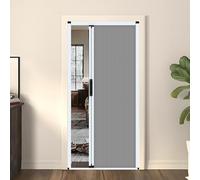 Custom Folding Doors, Complete Interior Door Set, Retractable Folding Door with Aluminum Frame & Honeycomb, Ideal for Bedrooms, Balconies, Kitchens, Attics, White Frame Gray
