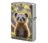 Custom Foolish Cute Animal Lighter Case Personalized Metal Lighter Cover Holder Reusable Shockproof Protective Lighters Without Insert Gift for Men Women Dad Husband